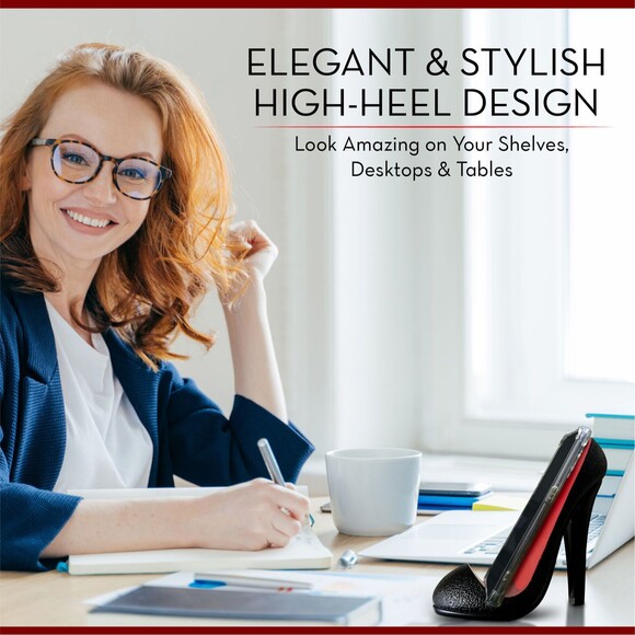 Trovety Chic High Heels Desk Phone Holder - Add Glamour to Your Workspace - Picture 5 of 7